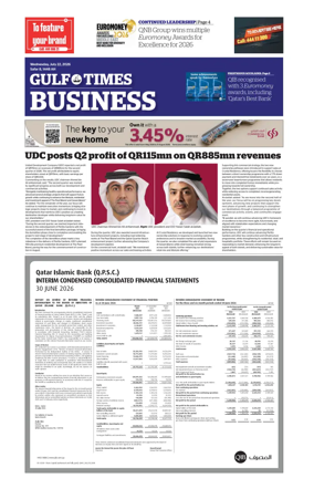Cover of Gulf Times Business