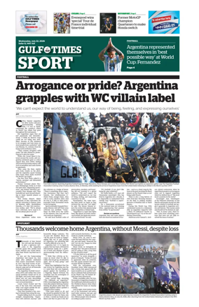 Cover of Gulf Times Sport