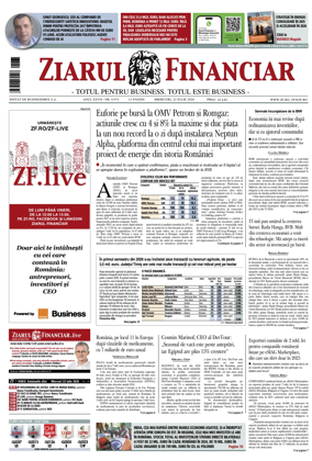 Cover of Ziarul Financiar
