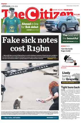 Cover of The Citizen (KZN)