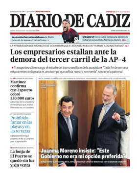 Cover of Diario de Cadiz