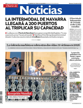 Cover of Diario de Noticias (Spain)