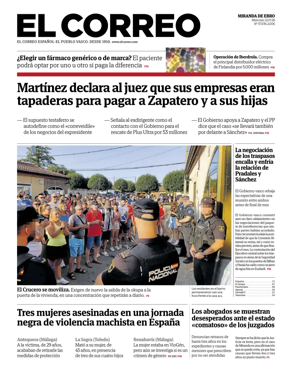 Cover of El Correo (Miranda de Ebro)