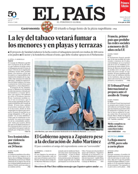 Cover of EL PAIS primera edicion