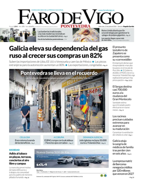Cover of Faro de Vigo (Pontevedra)