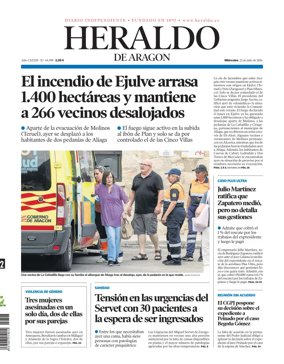 Cover of Heraldo de Aragon