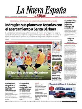 Cover of La Nueva Espana (Gijon)