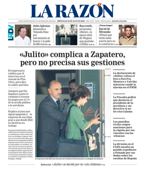 Cover of La Razon (Cataluna)