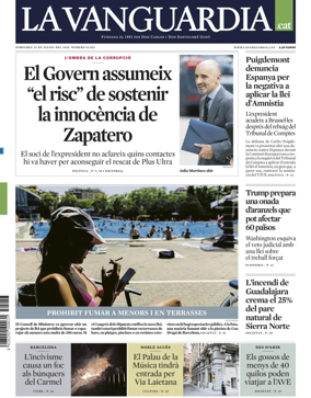 Cover of La Vanguardia (Catalonia - 1st edition)