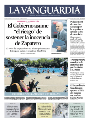 Cover of La Vanguardia