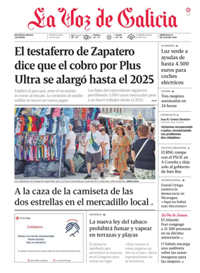Cover of La Voz de Galicia (Arousa)