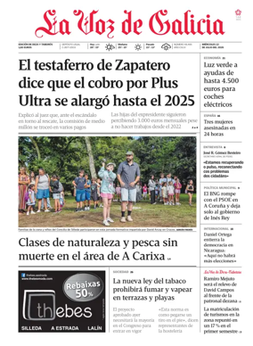 Cover of La Voz de Galicia (Deza)