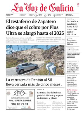 Cover of La Voz de Galicia (Monforte)