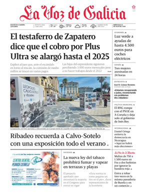 Cover of La Voz de Galicia (Viveiro)