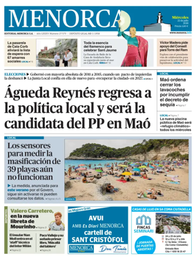 Cover of Menorca Diario Insular