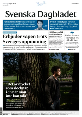 Cover of Svenska Dagbladet