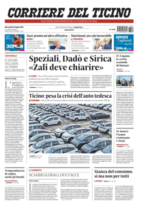 Cover of Corriere del Ticino