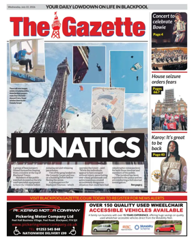 Cover of Blackpool Gazette