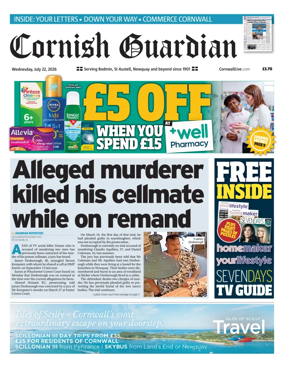 Cover of Cornish Guardian (Newquay & the North Coast)