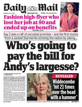 Cover of Daily Mail