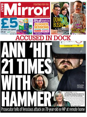 Cover of Daily Mirror (Northern Ireland)
