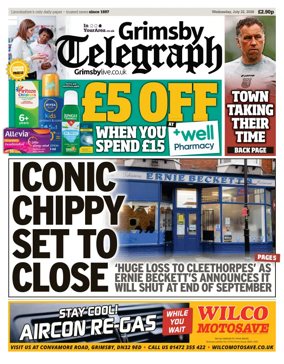 Cover of Grimsby Telegraph
