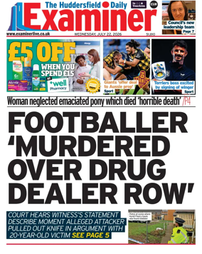 Cover of Huddersfield Daily Examiner