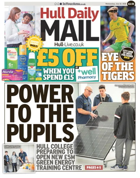Cover of Hull Daily Mail