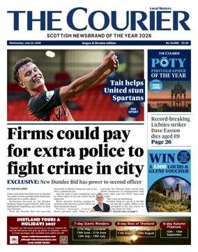 Cover of The Courier & Advertiser (Angus and Dundee)