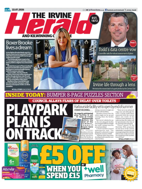 Cover of The Irvine Herald and Kilwinning Chronicle