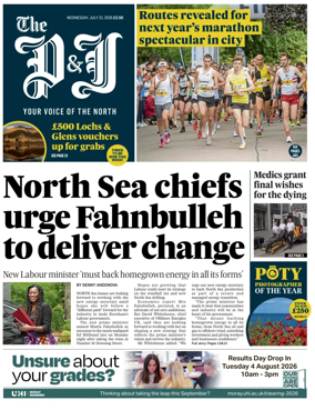 Cover of The Press and Journal (Aberdeen and Aberdeenshire)