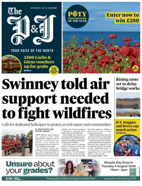 Cover of The Press and Journal (Inverness Highlands and Islands)