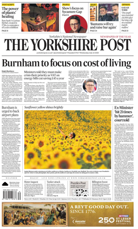 Cover of Yorkshire Post
