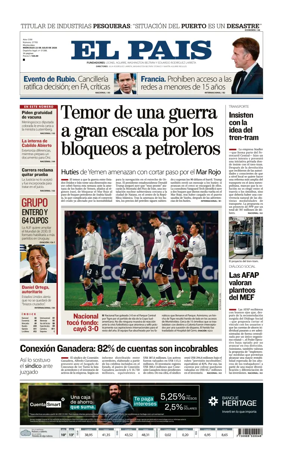 Cover of El Pais (Uruguay)