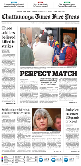 Cover of Chattanooga Times Free Press