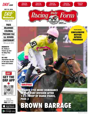 Cover of Daily Racing Form National Digital Edition