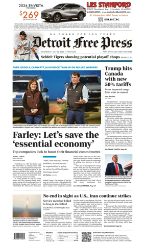Cover of Detroit Free Press