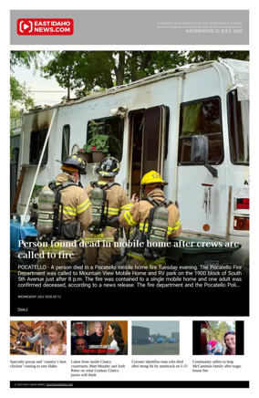 Cover of East Idaho News