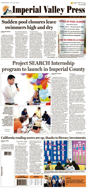 Cover of Imperial Valley Press