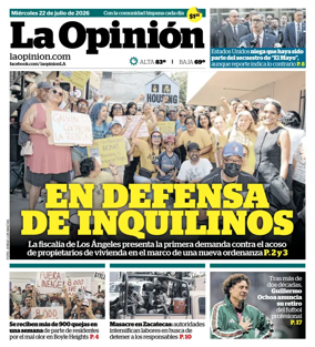 Cover of La Opinion