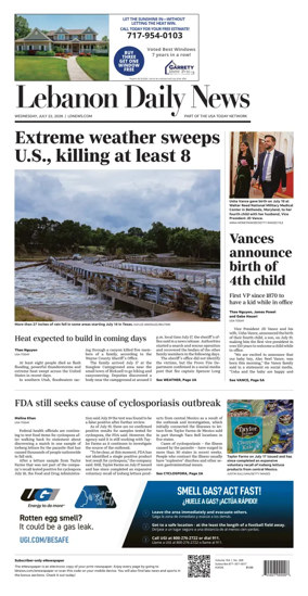 Cover of Lebanon Daily News