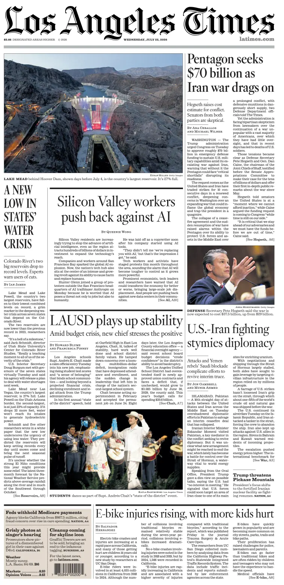 Cover of Los Angeles Times