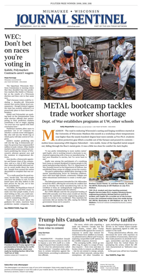 Cover of Milwaukee Journal Sentinel