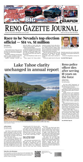 Cover of Reno Gazette Journal
