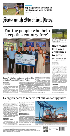 Cover of Savannah Morning News