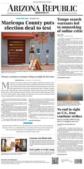 Cover of The Arizona Republic