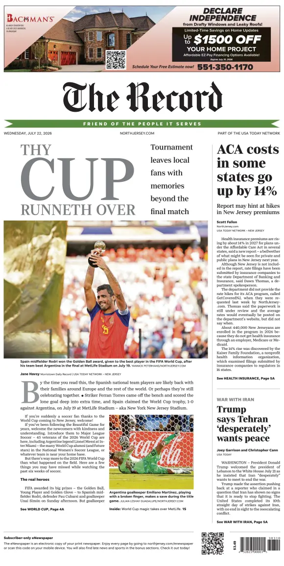 Cover of The Bergen Record