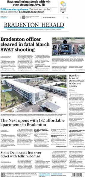 Cover of The Bradenton Herald