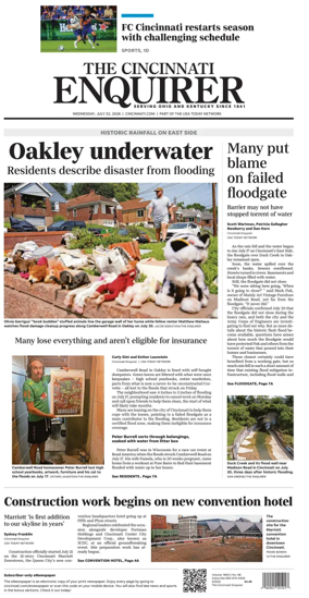 Cover of The Cincinnati Enquirer