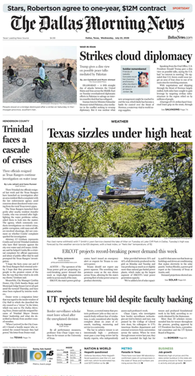 Cover of The Dallas Morning News